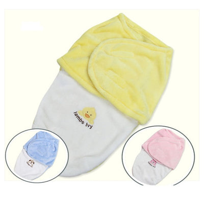 Soft fly velvet baby embroidered swaddle my mini creator