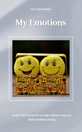 My Emotions Watch – Emotional Literacy Craft my mini creator