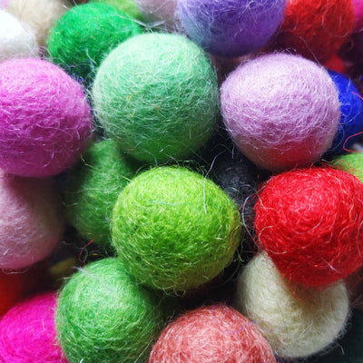 121523cm Hair Accessories Earrings Accessories Color Wool Felt Ball my mini creator